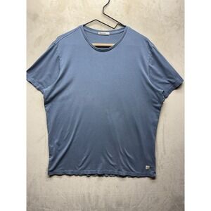 Marine Layer Signature Crew Tee Shirt Mens L Blue Cotton Modal Soft Lightweight